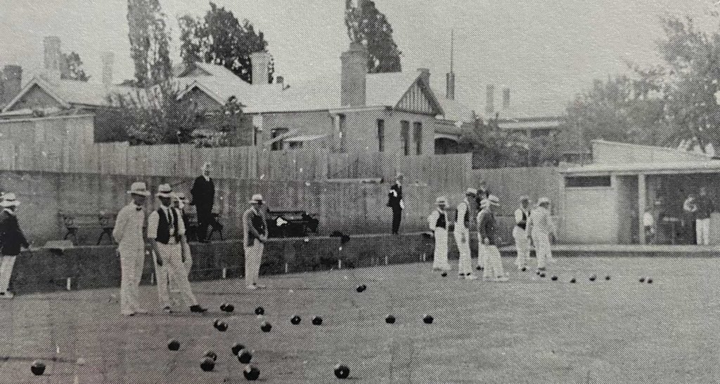 Opening of Orange Bowling Season 1925-1926. Saturday 7 November 1925 by Mr Jack Scott Vice President NSWBA