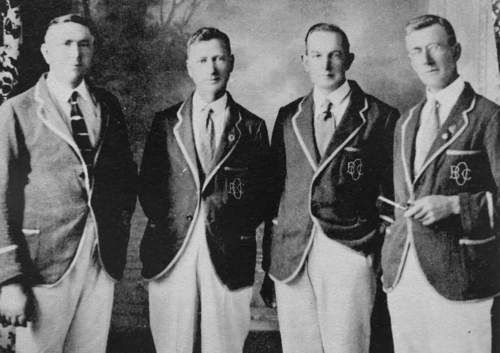 NSW State Championship Rink 1928-1929 Season M Martin, C Curran (skipper) O Moore, A J Lang